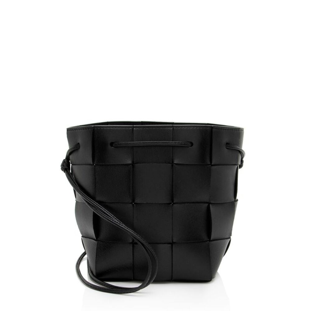 Bottega Veneta Intrecciato Leather Cassette Small Bucket Bag